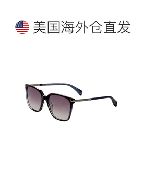 自营Rag & Bone Women's Blue Violet Horn 55mm Sunglasses - bl