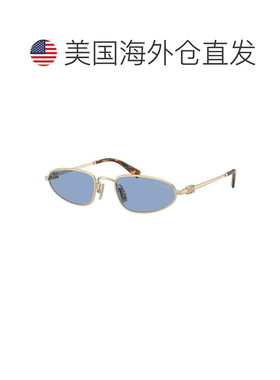 自营miu miuMUA52S ZVN60O淡金色/浅蓝色-淡金色 美国奥莱直发