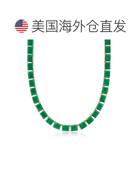 自营Ross-Simons Emerald Necklace in 18kt Gold Over Sterling