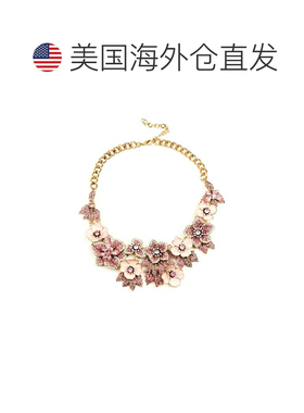 自营 eye candyAmata Statement Necklace Pink pink 美国奥莱直