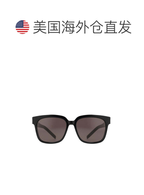 自营saint laurentSlm40黑色长方形醋酸纤维太阳镜-灰色 美国奥莱