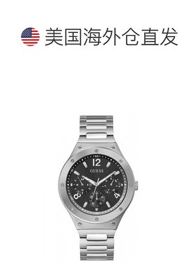 自营Guess Stainless Steel Dress Men's Watch - gray 美国奥莱