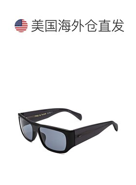 自营 rag & boneRag&Bone男式56毫米黑色太阳镜-黑色 美国奥莱直