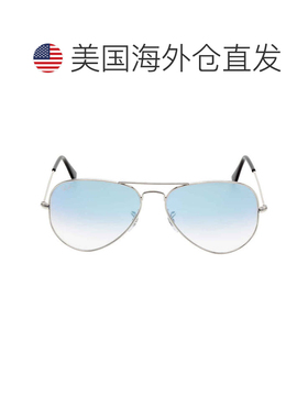 自营ray-banRay Ban飞行员渐变浅蓝色男女通用太阳镜RB3025 003/3