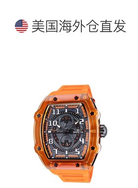 自营Invicta Men's Racing 48.5mm Orange Quartz Watch - orange