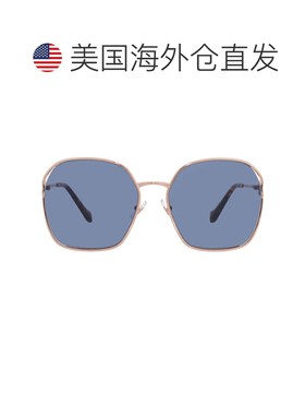 自营Miu Miu Blue Oversized Ladies Sunglasses MU 52WS ZVF1V1