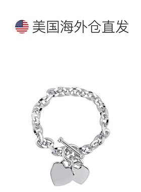 自营 925 纯银 Mimi & Max Heart Charms 吊饰手链 - 白色 美国奥
