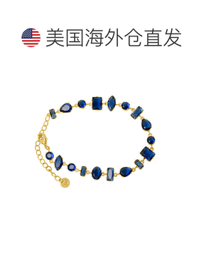 自营Bruno Magli Renata Gold Bracelet, Zaffiro - blue 美国奥