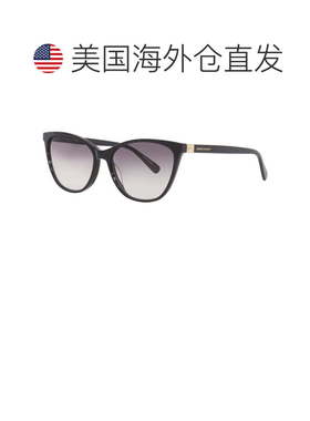 自营Longchamp 女士 57 毫米黑色太阳镜 - 黑色 美国奥莱直发