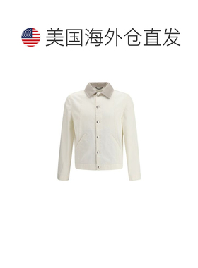 自营Brunello Cucinelli Cotton blue Men's Jacket - white 美国