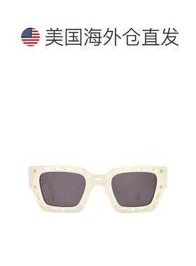 自营Off-White Mercer Grey Square Unisex Sunglasses OERI026 0