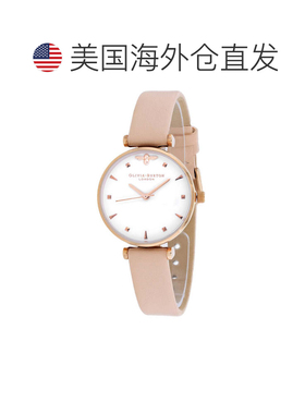 自营Olivia Burton Women's Embellished White Round 30mm - whi