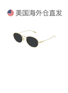 自营saint laurent金色Sl 799金属圆形太阳镜-黑色 美国奥莱直发
