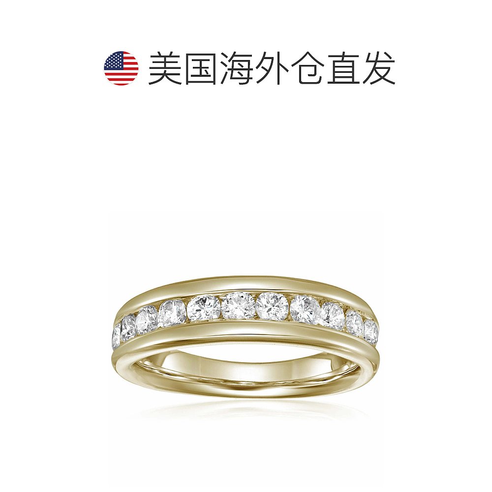 vir jewels1/2 cttw 14K 黄金内圈配钻石结婚戒指 - 黄色 【美国 - 图1