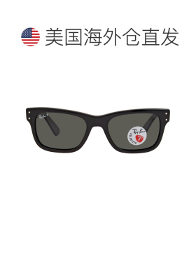 自营ray-banRay Ban Burbank Polarized Green Rectangular Men's