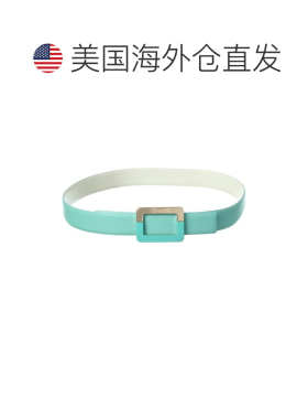 美国直邮自营Roger Vivier皮革腰带-蓝色 美国奥莱直发