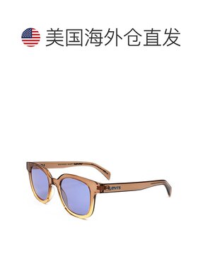 自营 levi's李维斯中性款48毫米蓝色太阳镜-棕色 美国奥莱直发
