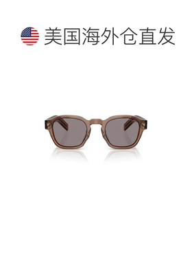 自营prada0pr A16s Translucent Brown Square Frame Sunglasses