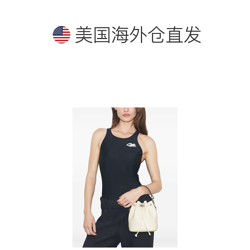 美国直邮TORY BURCH-女式T字母圆石迷你水桶包汤丽柏琦 - 图1