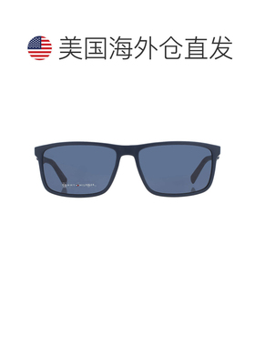 自营Tommy Hilfiger Blue Rectangular Men's Sunglasses TH 1675