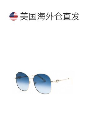 自营Salvatore Ferragamo Sunglasses Round Full Rim, Gold Fram