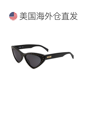 自营Moschino Women's Black 52mm Sunglasses - black 美国奥莱