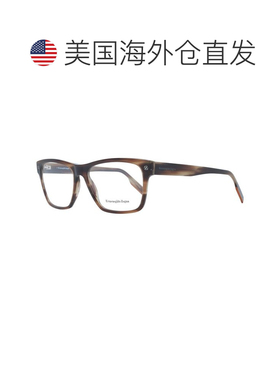 自营Ermenegildo Zegna Plastic Glasses Men's (Frames) - brown