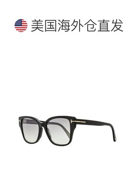 自营 Tom Ford女式Elsa太阳镜TF1108 01C黑色55mm-01C 美国奥莱直