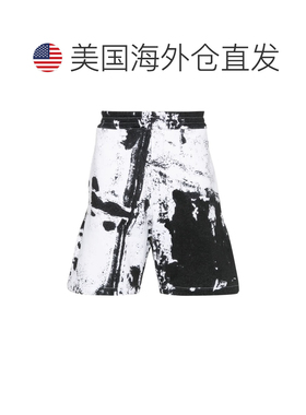 自营Alexander Mcqueen Men's Paint-Splatter Cotton Shorts - w