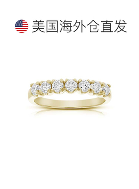 自营vir jewels1 克拉钻石婚戒爪镶 10K 黄金 - 黄色 美国奥莱直