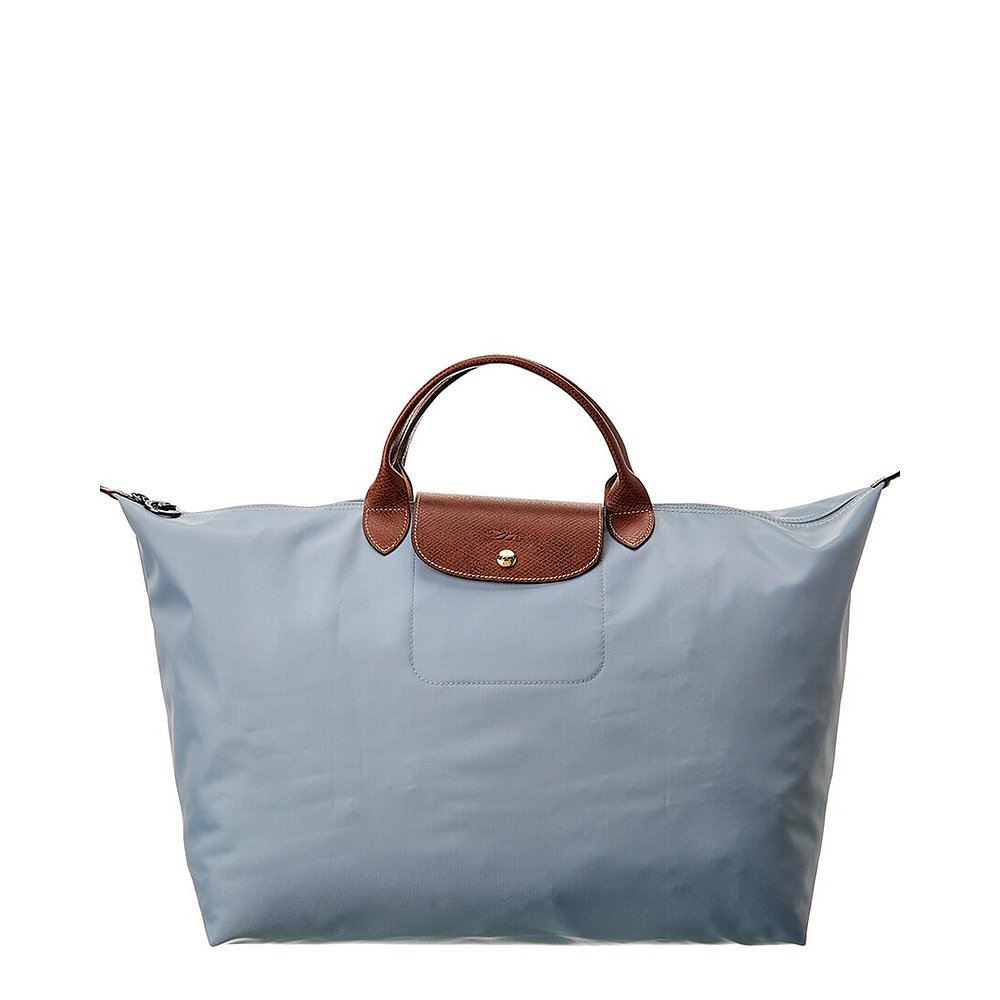 Longchamp Le Pliage 大号帆布顶部提手托特包 - 灰色 【美国奥莱 - 图2