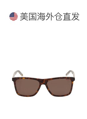 自营Hugo Boss Brown Square Men's Sunglasses HG 1003/S 0KRZ/7