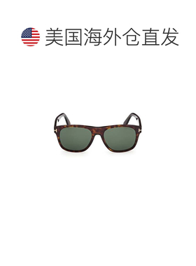 自营tom fordFt1284 Tortoiseshell Rectangular Sunglasses - gr