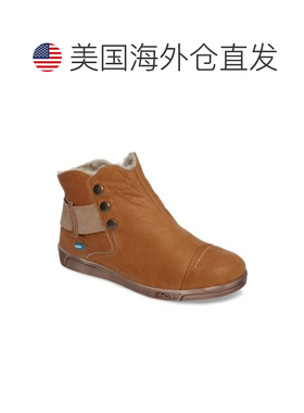自营Men's Cloud Footwear Aline Boots  Brown Leather Ankle Bo