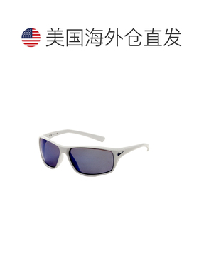 自营Nike Men's 64 mm White Sunglasses - white gray 美国奥莱