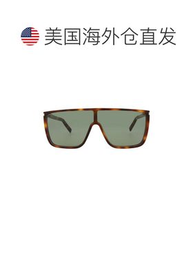 自营saint laurentShield-Frame Acetate Sunglasses - havana ha