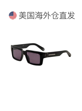 自营Philipp Plein男士53mm太阳镜SPP044M530700-闪亮黑色 美国奥