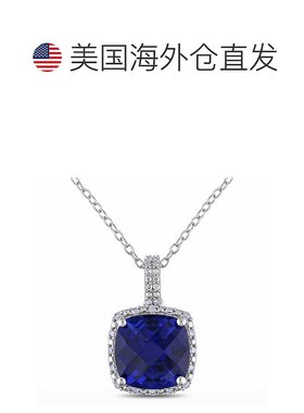 自营 mimi & max1/10 CT TW 钻石和 5 3/4 CT TGW 打造蓝色蓝宝石