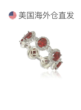 自营Suzy Levian Oval-Cut Blue Sapphire Cubic Zirconia in Ste