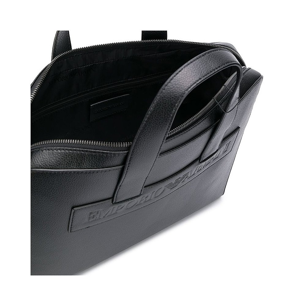 FFRONTEE探物美国站香港直发armani阿玛尼男士黑色手提电脑包公文包Y4P117YSL5J810720