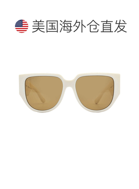 自营Salvatore Ferragamo琥珀色Browline女士太阳镜SF1088SE 103