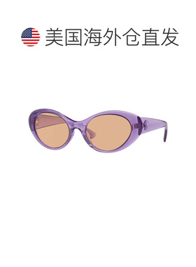 自营versaceVE4455U 5353/3透明紫色/深棕色-透明紫色 美国奥莱直