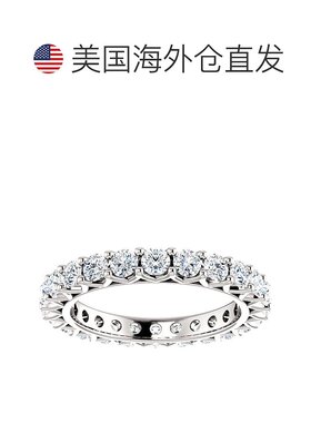 自营 pompeii3pompeii 32 克拉钻石永恒戒指 14k 白金女士可叠戴