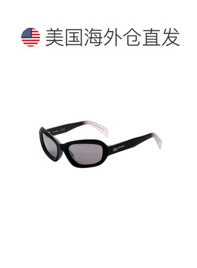 自营Karl Lagerfeld Unisex 57mm Black Crystal Sunglasses - bl