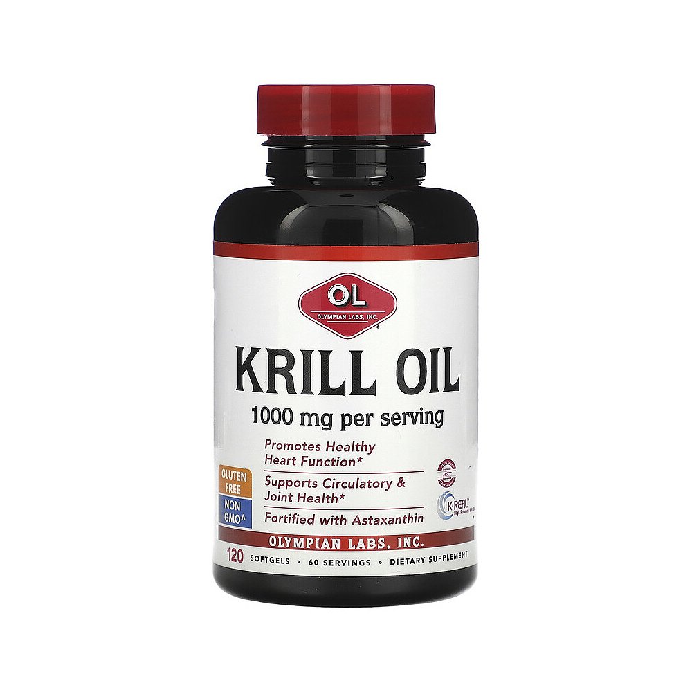 香港直邮博奥维,Krill Oil, 500 mg, 120 Softgels - 图0