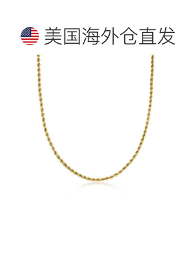 自营Ross-Simons意大利2.6mm 10kt黄金绳链项链-18英寸 美国奥莱