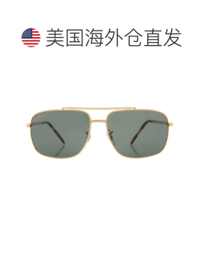自营ray-banRay Ban Green Square Unisex Sunglasses RB3796 919