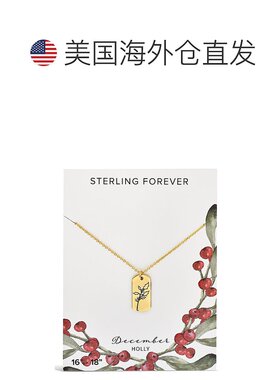 sterling forever诞生花吊坠 - 十二月 / holly 【美国奥莱】直发
