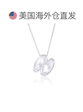 自营simonaSterling Silver, Bubble 'R' Initial Necklace - sil