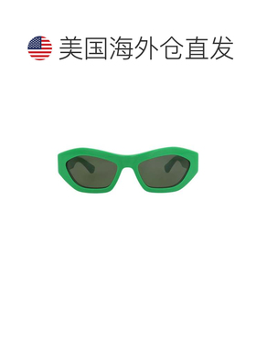 自营bottega veneta圆形复古醋酸纤维太阳镜-绿色绿色绿色 美国奥